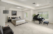 University House Issaquah retirement community apartment master bedroom