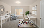 The Gardens at Town Square retirement community apartment den