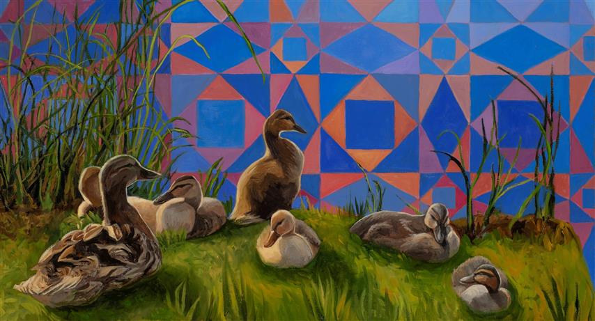 Art work by Kathy Roseth: "Arrival"