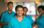 helpful staff smiling at the camera