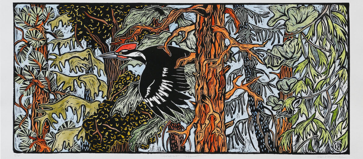 Forest Haunt print art by Elizabeth neuman