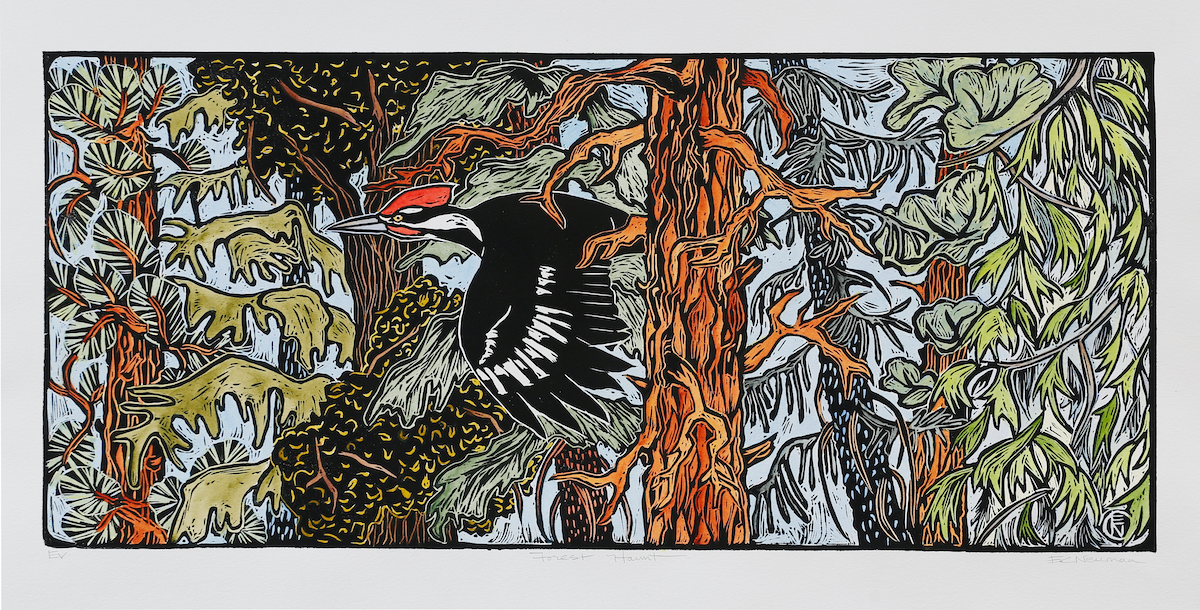 Forest Haunt print art by Elizabeth neuman