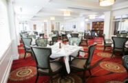 Premium retirement living community dining room located in Wallingford neighborhood.