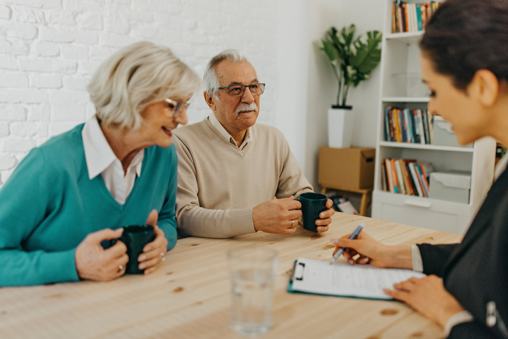 Couple reviewing essential planning documents